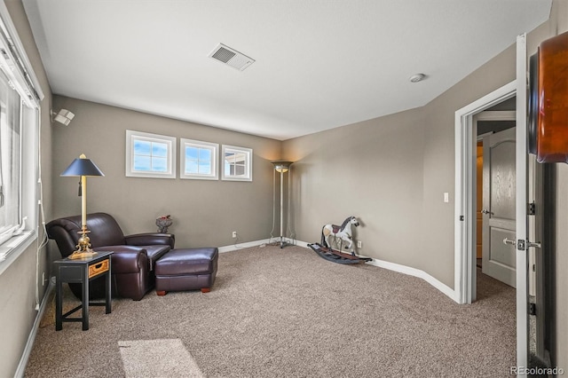 8518 High Rdg, Castle Pines, CO 80108 - sitting room featuring carpet and baseboards
