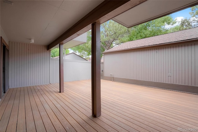 view of wooden terrace