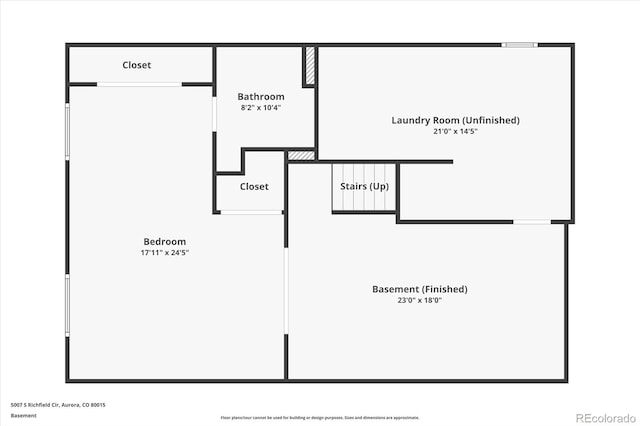 5007 S Richfield Cir, Aurora, CO 80015 - room layout