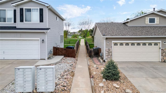 view of home's exterior featuring a garage