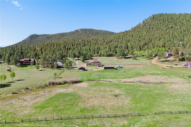 1819 Nova Rd, Pine, CO 80470 - view of mountain background featuring a heavily wooded area and rural landscape