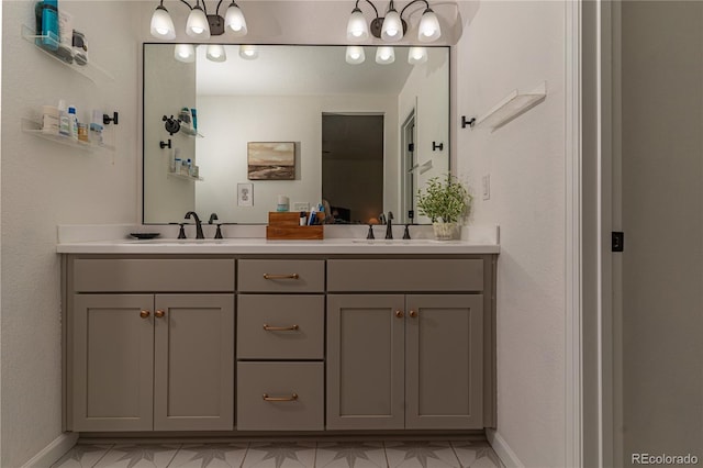 bathroom featuring vanity