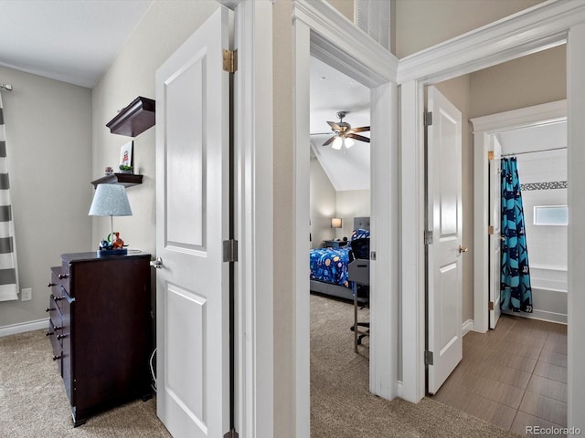 8012 E 50th Dr, Denver, CO 80238 - hall featuring carpet floors