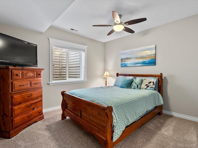 8012 E 50th Dr, Denver, CO 80238 - carpeted bedroom featuring baseboards and ceiling fan