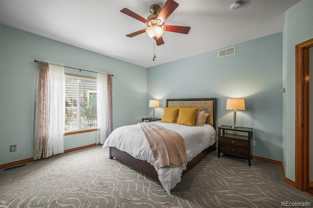 6475 Umber Cir, Arvada, CO 80007 - bedroom with carpet floors and a ceiling fan
