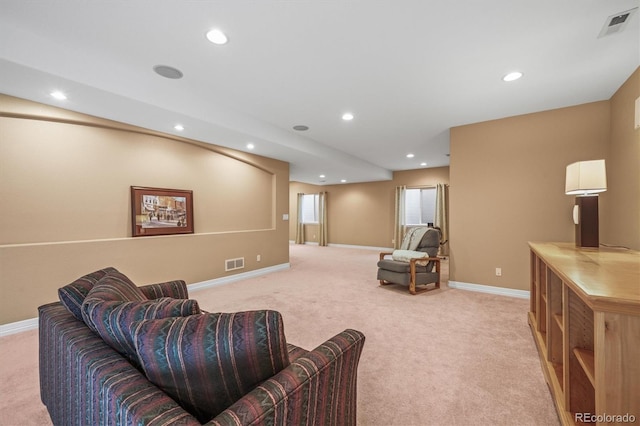 6475 Umber Cir, Arvada, CO 80007 - living area with light carpet and recessed lighting
