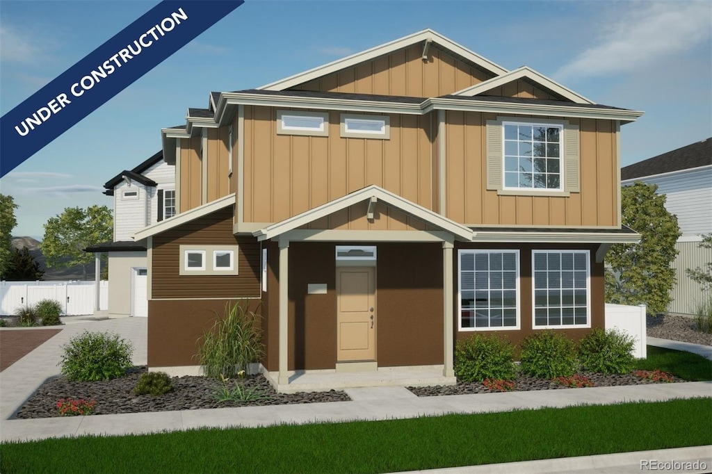 22152 E 38th Pl, Aurora, CO 80019 - view of front of property featuring board and batten siding
