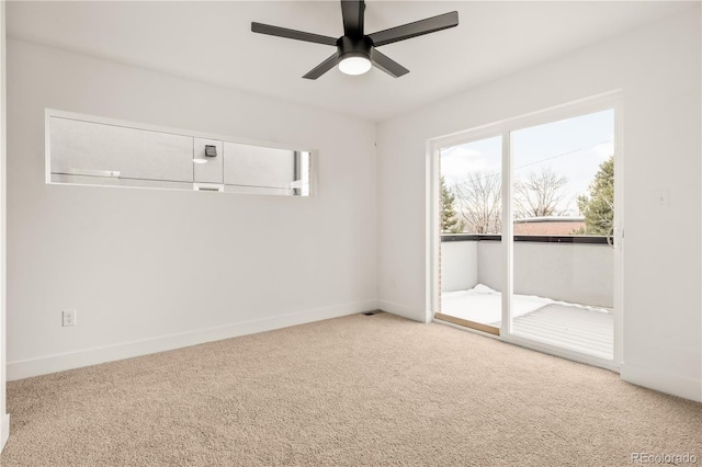 1344 N Knox Ct, Denver, CO 80204 - spare room featuring carpet and ceiling fan