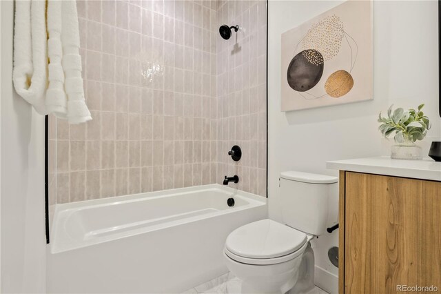1344 N Knox Ct, Denver, CO 80204 - bathroom featuring shower / bathtub combination and vanity