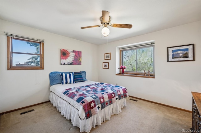 5245 Sapphire Dr, Colorado Springs, CO 80918 - bedroom featuring carpet floors, baseboards, and a ceiling fan