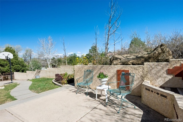 5245 Sapphire Dr, Colorado Springs, CO 80918 - view of patio featuring fence
