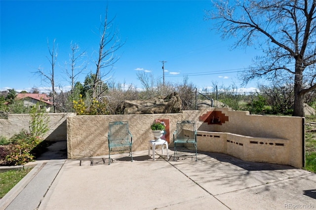 5245 Sapphire Dr, Colorado Springs, CO 80918 - view of patio with fence