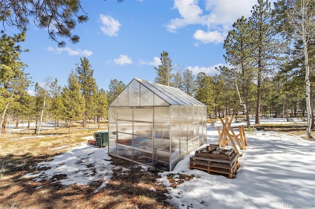 view of greenhouse