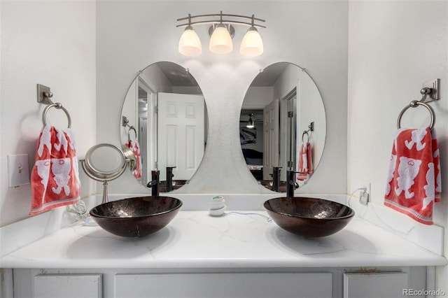 bathroom with vanity