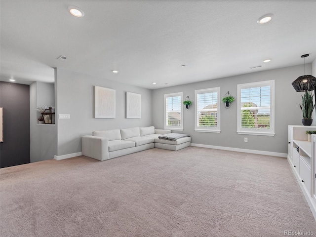 14565 Vancouver Pl, Parker, CO 80134 - living room featuring carpet and recessed lighting