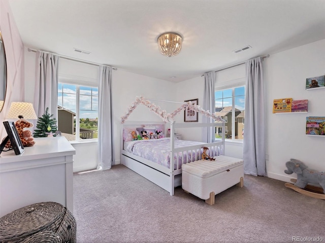 14565 Vancouver Pl, Parker, CO 80134 - bedroom featuring multiple windows and light carpet