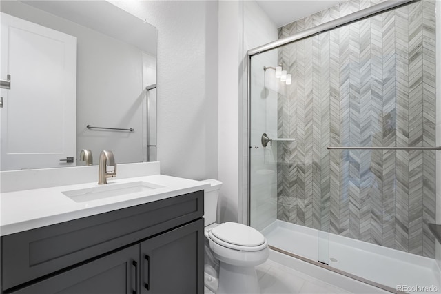 6683 Bridle Creek Pt, Castle Pines, CO 80108 - full bath with vanity and a stall shower