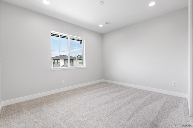 6683 Bridle Creek Pt, Castle Pines, CO 80108 - carpeted spare room with recessed lighting and baseboards