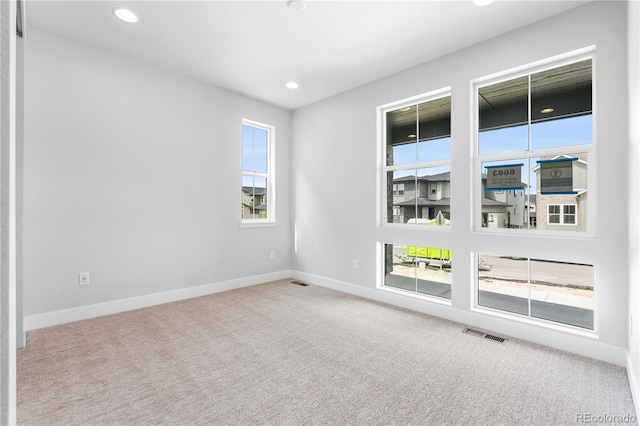 6683 Bridle Creek Pt, Castle Pines, CO 80108 - unfurnished room featuring carpet floors and recessed lighting