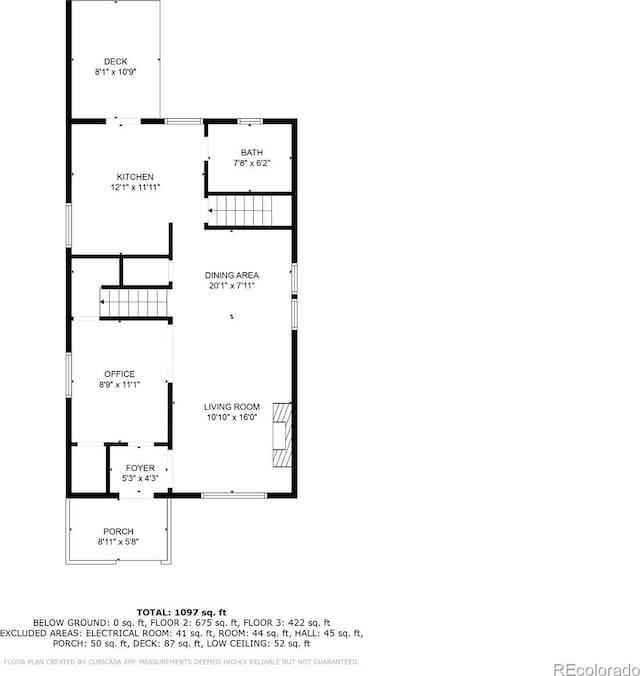1529 E 22nd Ave, Denver, CO 80205 - property floor plan