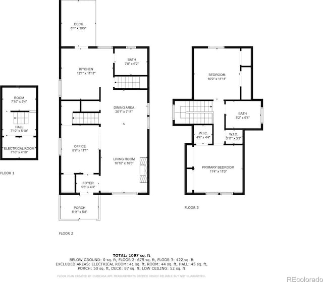 1529 E 22nd Ave, Denver, CO 80205 - property floor plan