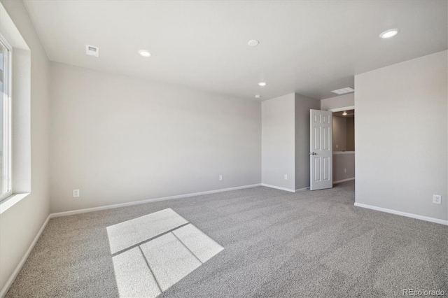 view of carpeted empty room