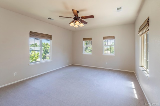 2675 Timberchase Trl, Highlands Ranch, CO 80126 - carpeted spare room with baseboards and a ceiling fan