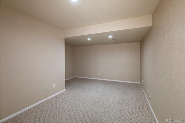 2675 Timberchase Trl, Highlands Ranch, CO 80126 - unfurnished room with recessed lighting, baseboards, and carpet flooring