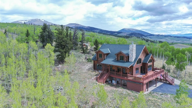 514 Little Baldy Cir, Fairplay, CO 80440 - view of mountain backdrop with a forest
