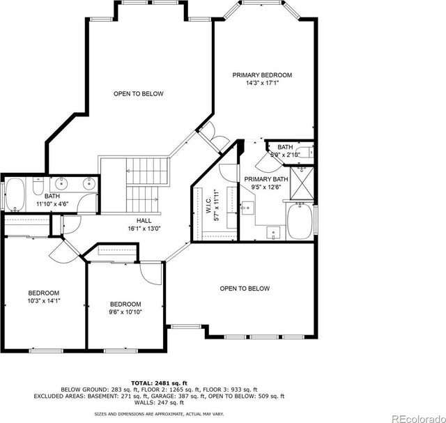 20710 E Princeton Pl, Aurora, CO 80013 - view of floor plan / room layout
