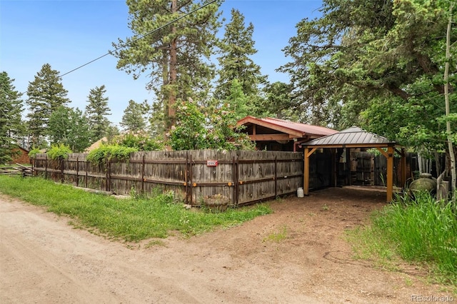 10993 Barker Ave, Conifer, CO 80433 - view of yard with a gazebo and a detached carport