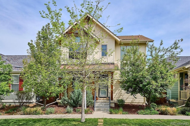 view of front of property with stucco siding