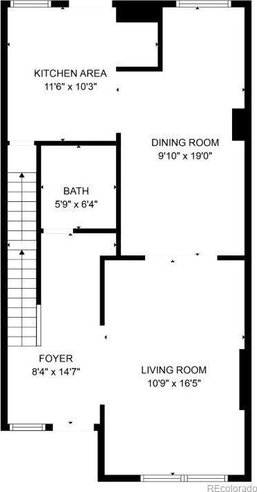 909 W Park Ave, Denver, CO 80205 - view of room layout