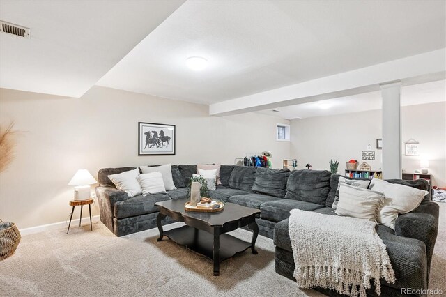700 Prairie Ridge Rd, Highlands Ranch, CO 80126 - carpeted living area featuring baseboards