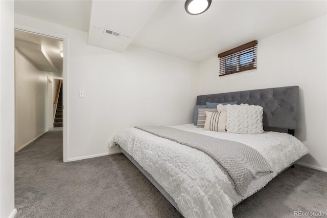 bedroom with carpet flooring