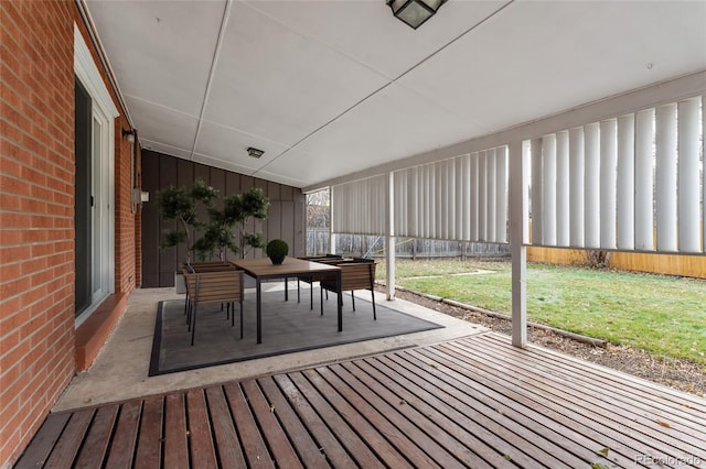 unfurnished sunroom with a wealth of natural light