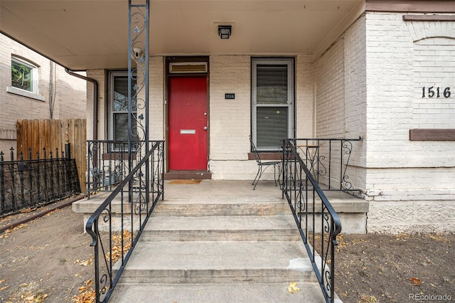 1516 Lafayette St, Denver, CO 80218 - doorway to property featuring a porch
