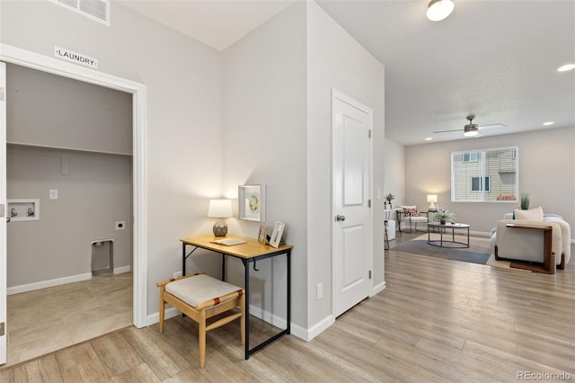 113 Marlowe Dr, Erie, CO 80516 - corridor with light wood-type flooring, baseboards, and recessed lighting