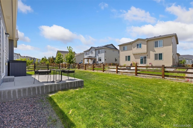 113 Marlowe Dr, Erie, CO 80516 - view of yard with a residential view and a patio area
