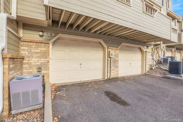 garage featuring central AC