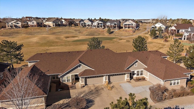 birds eye view of property featuring a residential view