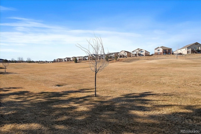 view of yard featuring a residential view