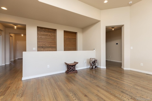 1849 Mud Hen Dr, Colorado Springs, CO 80921 - unfurnished room with wood finished floors, recessed lighting, and a smoke detector