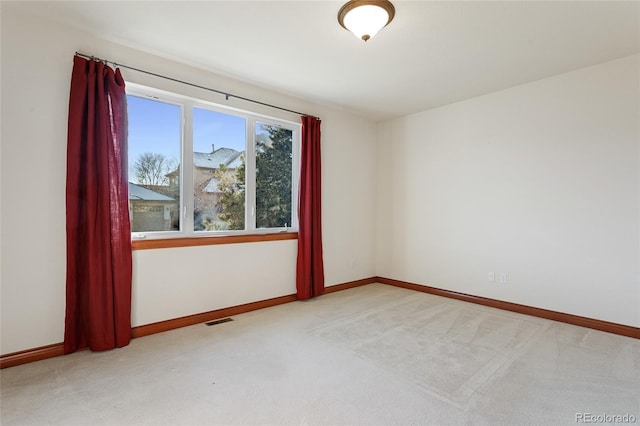 view of carpeted empty room