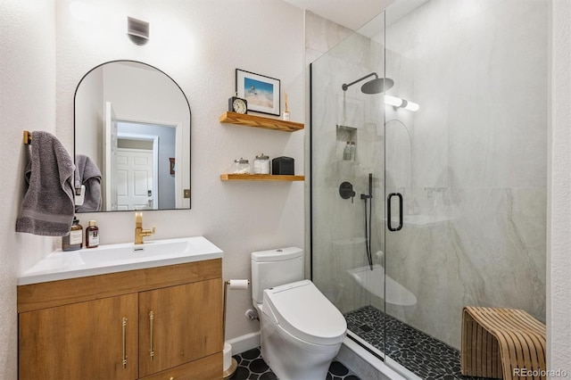 13463 Tamarac Pl, Thornton, CO 80602 - full bathroom with a stall shower and vanity