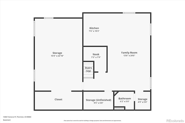 13463 Tamarac Pl, Thornton, CO 80602 - view of floor plan / room layout