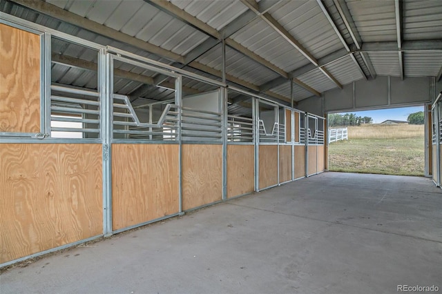 view of horse barn