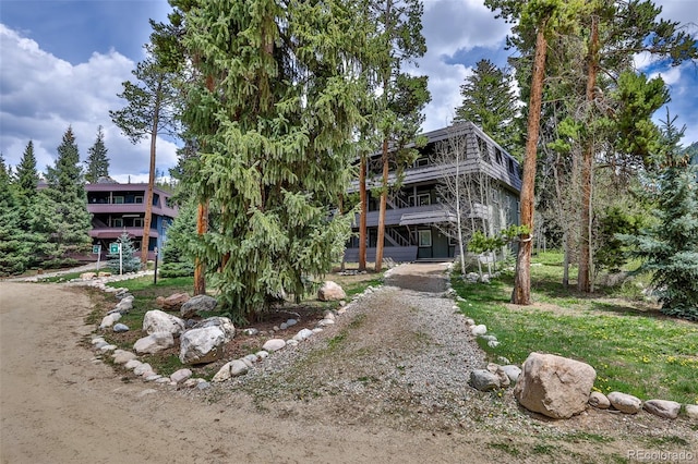 466 Hi Country Dr Unit 109, Winter Park, CO 80482 - view of property featuring dirt driveway