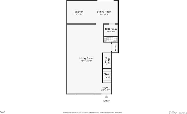 1289 S Monaco Pkwy, Denver, CO 80224 - floor plan / room layout