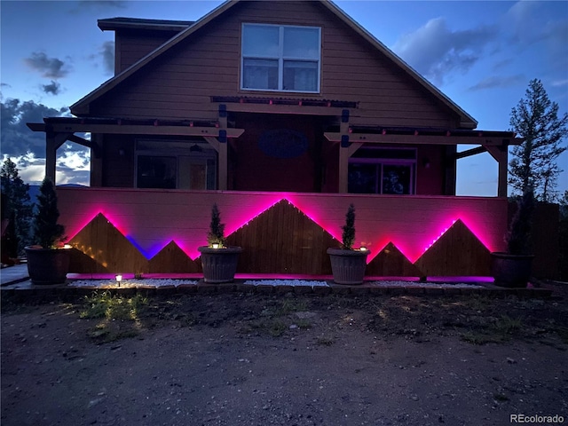 72 Hilltop Dr, Bailey, CO 80421 - rear view of property